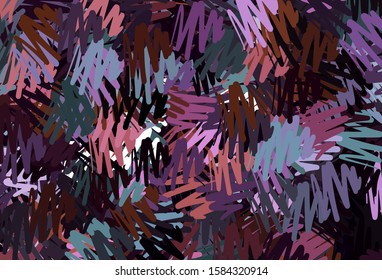 Dark Pink, Green vector layout with flat lines. Blurred decorative design in simple style with lines. Best design for your ad, poster, banner.