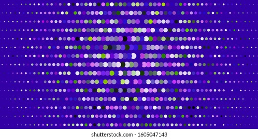 Dark Pink, Green vector layout with circle shapes. Illustration with set of shining colorful abstract spheres. Pattern for booklets, leaflets.
