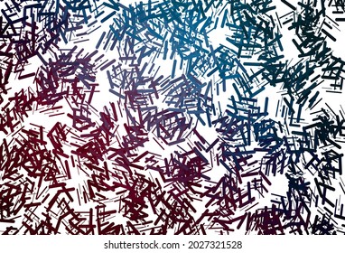 Dunkelrosa, grünes Vektorlayout mit flachen Linien. Dekorative, leuchtende Illustration mit Linien auf abstrakter Vorlage. Muster für Webseiten, Landing-Seiten.