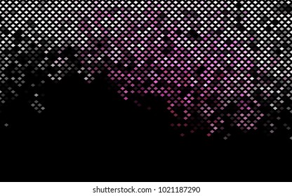 Dark Pink, Green vector low poly background. A sample with a polygonal design. Illustration in polygonal style with repeating squares