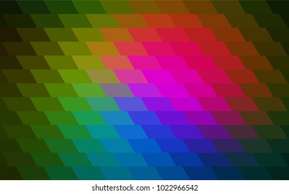 Dark Pink, Green vector low poly background. A sample with a polygonal design. Illustration in polygonal style with repeating squares