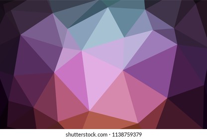 Dark Pink, Green vector low poly cover. A completely new color illustration in a polygonal style. Brand new style for your business design.