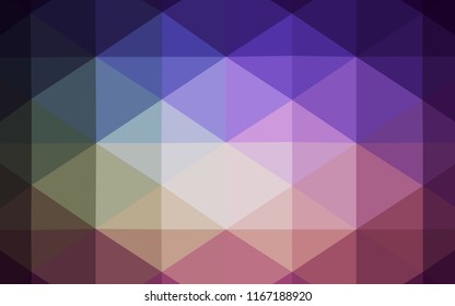 Dark Pink, Green vector low poly layout. Colorful illustration in polygonal style with gradient. The template for cell phone's backgrounds.