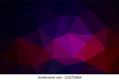 Dark Pink, Green vector low poly texture. Shining colorful illustration with triangles. New template for your brand book.