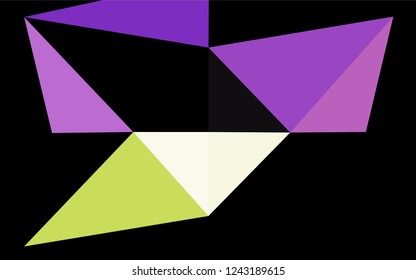 Dark Pink, Green vector low poly cover. Colorful abstract illustration with gradient. The completely new template can be used for your brand book.