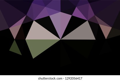 Dark Pink, Green vector low poly texture. Creative geometric illustration in Origami style with gradient. The completely new template can be used for your brand book.