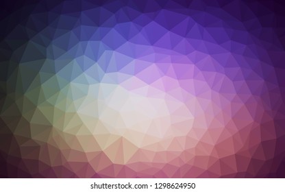 Dark Pink, Green vector low poly texture. A completely new color illustration in a polygonal style. Pattern for a brand book's backdrop.