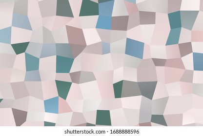 Color rosa oscuro, vectorial verde bajo fondo poly. Una muestra con un diseño poligonal. Ilustración en estilo poligonal con cuadrados extensibles