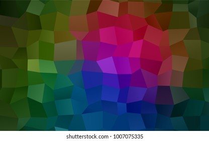 Dark Pink, Green vector modern geometrical background. Abstract template. Geometric pattern in square style with gradient.