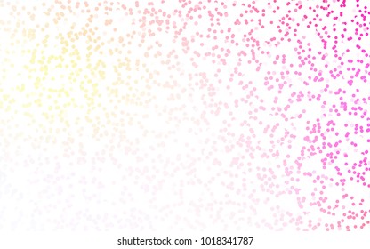 Dark Pink, Green vector modern geometrical circle abstract background. Dotted texture template. Geometric pattern in halftone style with gradient. 