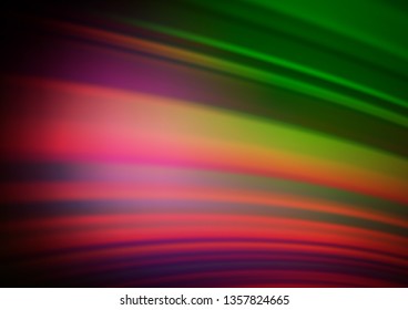 Dark Pink, Green vector modern bokeh pattern. Colorful illustration in blurry style with gradient. A completely new template for your design.