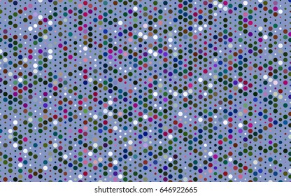 Dark Pink, Green vector modern geometrical circle abstract background. Dotted texture template. Geometric pattern in halftone style with gradient. 