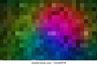 Dark Pink, Green vector modern geometrical background. Abstract template. Geometric pattern in square style with gradient.