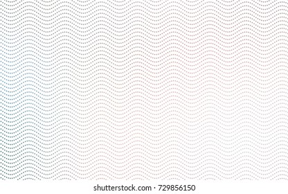 Dark Pink, Green vector modern geometrical circle abstract background. Dotted texture template. Geometric pattern in halftone style with gradient. 