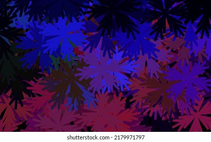 Dark Pink, Green vector natural artwork with flowers. Flowers in natural style on white background. Hand painted design for web, leaflets.