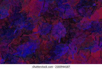 Dark Pink, Green vector natural backdrop with leaves. Creative illustration in blurred style with leaves. Brand new style for your business design.