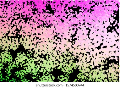Dark Pink, Green vector pattern with chaotic shapes. Simple colorful illustration with abstract gradient shapes. Background for a cell phone.