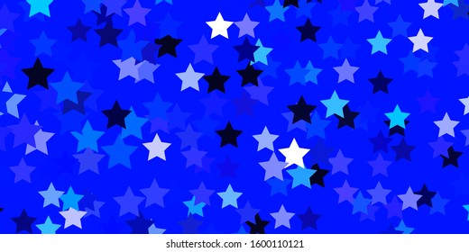 Dark Pink, Green vector pattern with abstract stars. Blur decorative design in simple style with stars. Best design for your ad, poster, banner.