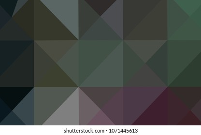 Dark Pink, Green vector polygon abstract layout. Colorful abstract illustration with gradient. Brand-new design for your business.