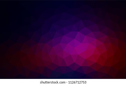 Dark Pink, Green vector polygon abstract background. Colorful illustration in polygonal style with gradient. Polygonal design for your web site.