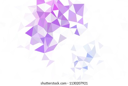 Dark Pink, Green vector polygon abstract background. Elegant bright polygonal illustration with gradient. Polygonal design for your web site.