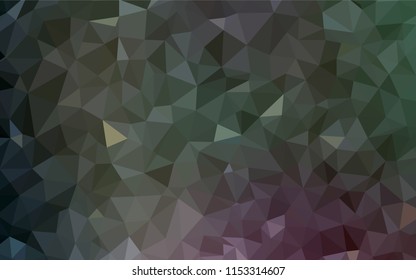 Dark Pink, Green vector polygon abstract backdrop. Geometric illustration in Origami style with gradient.  Completely new template for your banner.