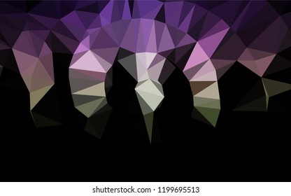 Dark Pink, Green vector polygon abstract layout. An elegant bright illustration with gradient. A new texture for your design.