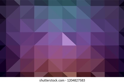 Dark Pink, Green vector polygon abstract backdrop. Colorful illustration in abstract style with triangles. Template for cell phone's backgrounds.