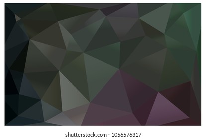 Dark Pink, Green vector polygonal illustration, which consist of triangles. Triangular design for your business. Creative geometric background in Origami style with gradient
