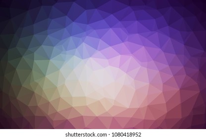 Dark Pink, Green vector polygonal background. Colorful illustration in abstract style with triangles. A new texture for your web site.
