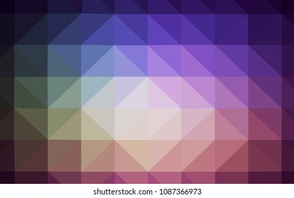 Dark Pink, Green vector polygonal background. Glitter abstract illustration with an elegant triangles. Textured pattern for your backgrounds.