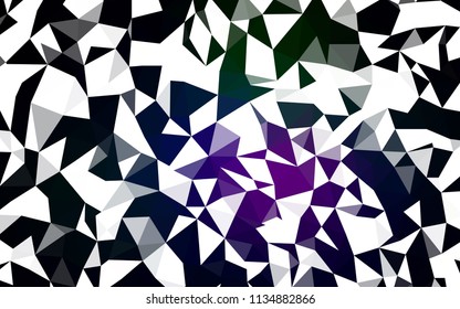 Dark Pink, Green vector polygonal pattern. Creative illustration in halftone style with triangles. Brand new design for your business.