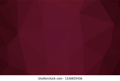 Dark Pink, Green vector polygonal background. Glitter abstract illustration with an elegant triangles. Triangular pattern for your design.