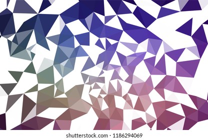 Dark Pink, Green vector polygonal pattern. Shining colorful illustration with triangles. Textured pattern for your backgrounds.