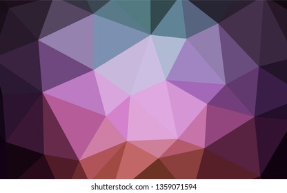 Dark Pink, Green vector polygonal template. A completely new color illustration in a polygonal style. Template for cell phone's backgrounds.