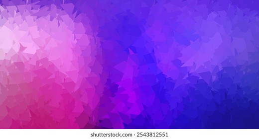 Fundo poligonal verde e rosa escuro. Nova ilustração colorida com formas de triângulos de gradiente. Plano de fundo para telefones celulares.