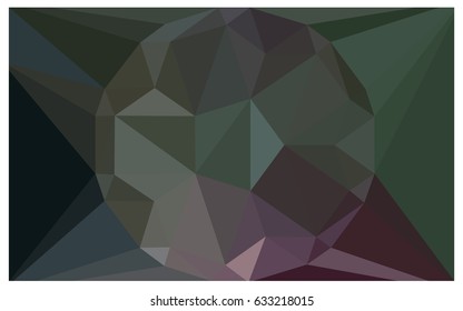 Dark Pink, Green vector polygonal illustration, which consist of triangles with a gemstone in center. Triangular design of a huge diamond for your business. Creative geometric background of gems.