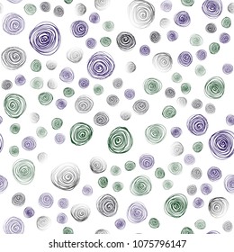 Dark Pink, Green vector seamless doodle blurred background. Shining colored illustration with flowers in doodle style. Pattern for colorful books and pages for kids.