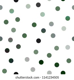Dark Pink, Green vector seamless texture with disks. Modern abstract illustration with colorful water drops. Completely new template for your brand book.