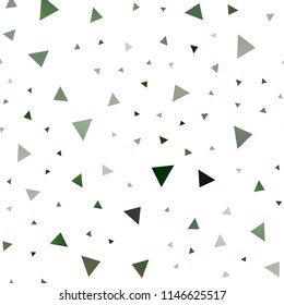 Dark Pink, Green vector seamless texture in triangular style. Triangles on abstract background with colorful gradient. Smart design for your business advert.