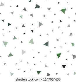 Dark Pink, Green vector seamless background with triangles. Glitter abstract illustration with triangular shapes. Modern template for your landing page.