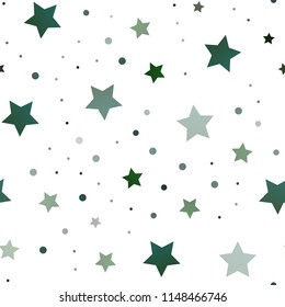 Dark Pink, Green vector seamless background with colored stars. Modern geometrical abstract illustration with stars. The template can be used as a background.