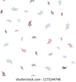 Dark Pink, Green vector seamless abstract background with leaves. Brand new colored illustration in blurry style with leaves. Design for textile, fabric, wallpapers.