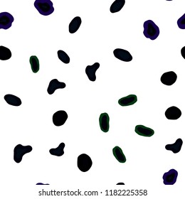 Dark Pink, Green vector seamless texture with disks. Glitter abstract illustration with blurred drops of rain. Design for textile, fabric, wallpapers.
