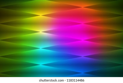 Dark Pink, Green vector seamless template with crystals, rectangles. Rectangles on abstract background with colorful gradient. Design for textile, fabric, wallpapers.