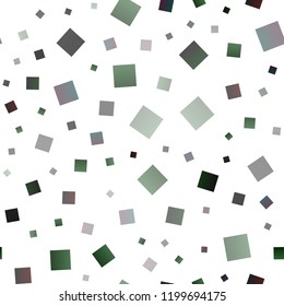 Dark Pink, Green vector seamless pattern in square style. Glitter abstract illustration with rectangular shapes. Smart design for your business advert.