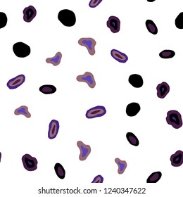 Dark Pink, Green vector seamless texture with disks. Glitter abstract illustration with blurred drops of rain. Trendy design for wallpaper, fabric makers.