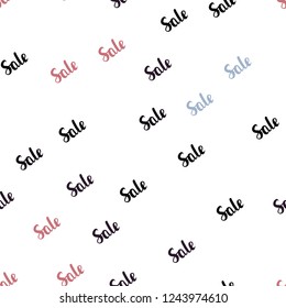 Dark Pink, Green vector seamless cover with symbols of sales. Abstract illustration with colorful gradient symbols of sales. Backdrop for ads, leaflets of Black Friday.