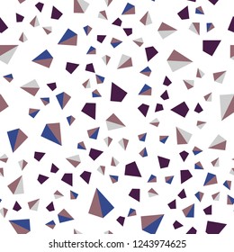Dark Pink, Green vector seamless, isometric backdrop with lines, triangles. Beautiful illustration with triangles in nature style. Design for wallpaper, fabric makers.