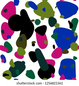 Dark Pink, Green vector seamless background with bubbles. Glitter abstract illustration with blurred drops of rain. Design for wallpaper, fabric makers.